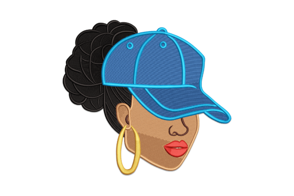Afro Woman Face: A Warm, Expressive Embroidery Design for Meaningful Gifts