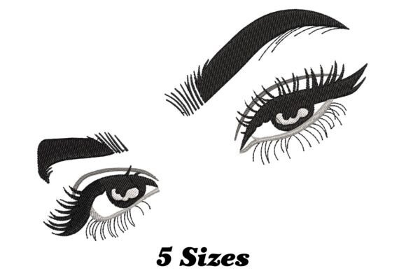 Beautiful Eyes Embroidery Design
