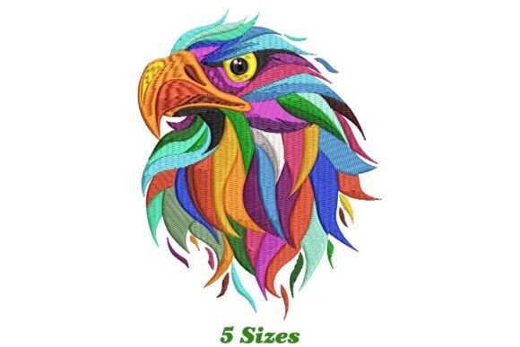 Colorful Eagle Head
