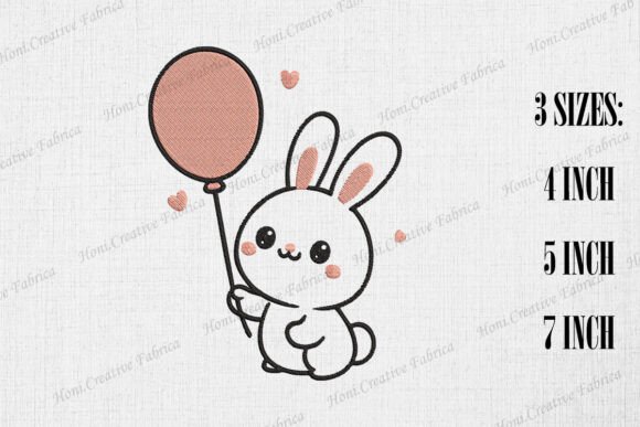 Cute Rabbit with Balloon