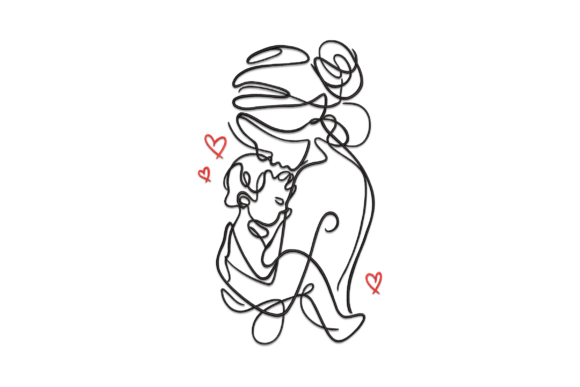 Embroidery Design Review: Mother with Baby