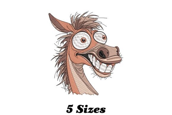 Funny Horse Embroidery Design