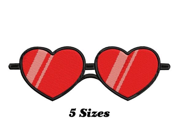 Heart Sunglasses: A Playful Valentine’s Embroidery Staple