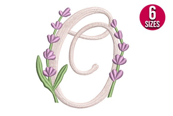 Lavender Font Letter O