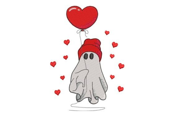 Love Cute Valentine Ghost