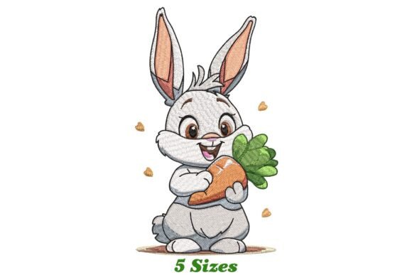 Rabbit Eating Carrot